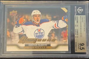 2015-16 Upper Deck Connor McDavid Young Guns Canvas RC #C211 BGS 9.5 Gem Mint True Gem+