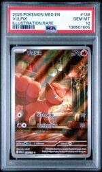 2025 Pokémon Mega Evolution Vulpix Illustration Rare #138 PSA 10
