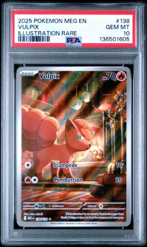 2025 Pokémon Mega Evolution Vulpix Illustration Rare #138 PSA 10