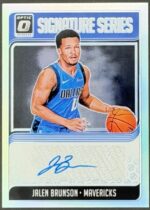 2018-19 Panini Donruss Optic Jalen Brunson Signature Series Holo Rookie Autograph