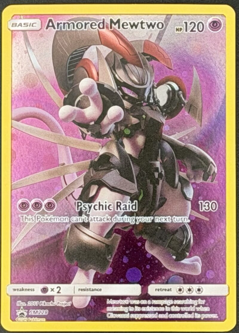 2019 Pokémon Sun & Moon Fall Collector's Chest Armored Mewtwo Holo #SM228