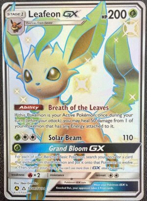 2019 Pokemon Sun & Moon Hidden Fates Leafeon Shiny Vault #SV46