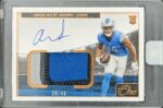 2021 Panini One Amon-Ra St. Brown Rookie Auto Patch Bronze /49 #26
