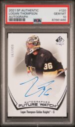 2021-22 SP Authentic Logan Thompson Future Watch Autograph Rookie /949 #120 PSA 10