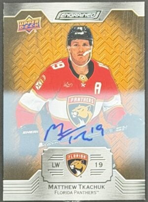 2023-24 Engrained Matthew Tkachuk Oak Autograph #61