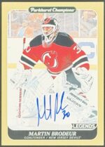 2023-24 Parkhurst Champions Martin Brodeur Legends SPs Autograph #257