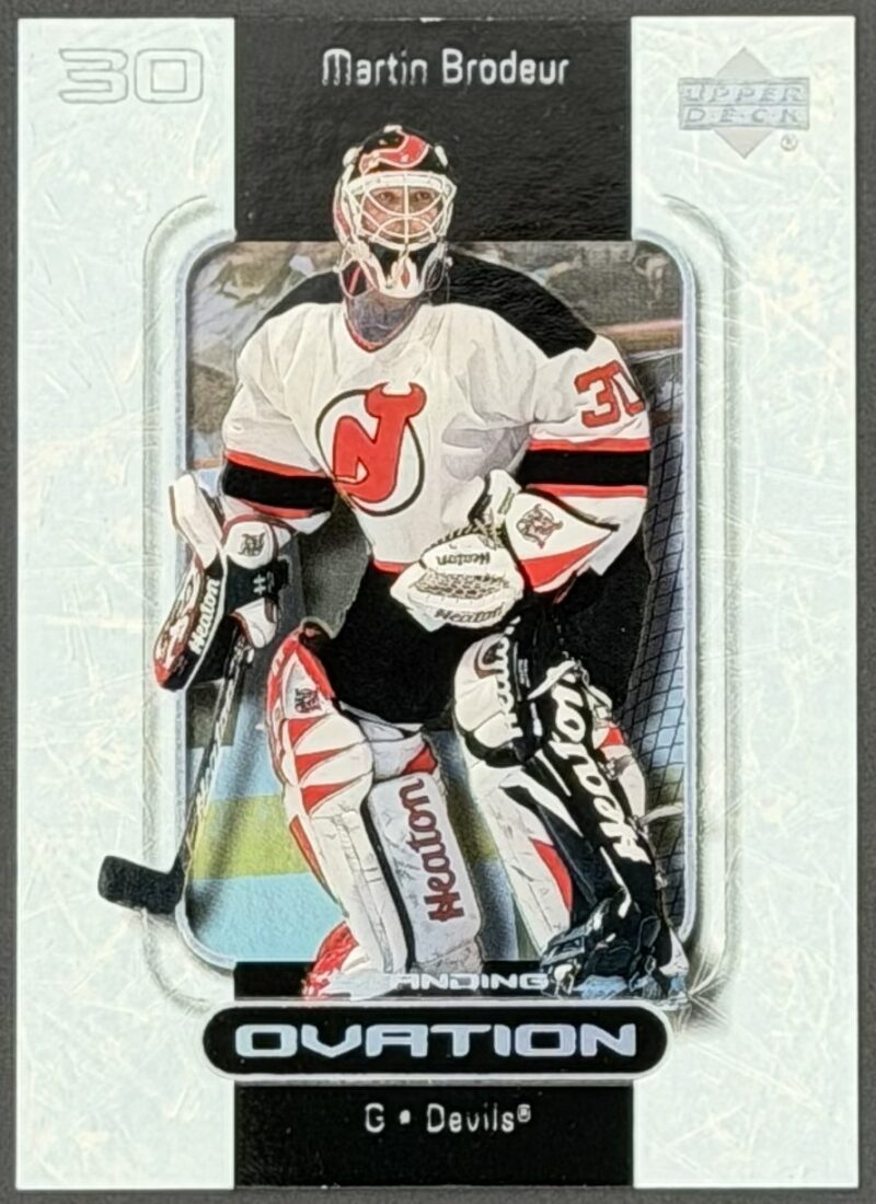 1999-00 Upper Deck Ovation Martin Brodeur Standing Ovation /50 #33